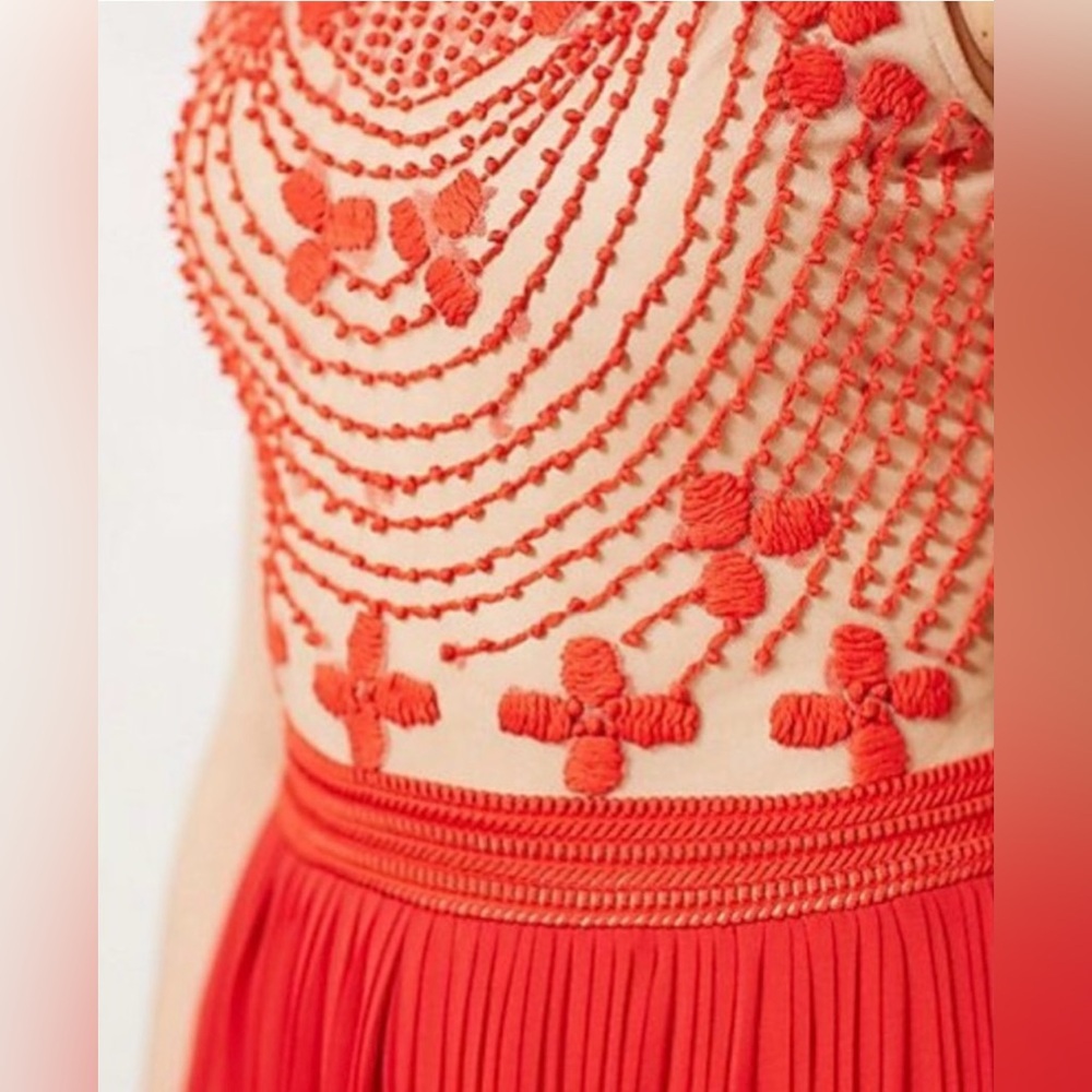 ANTHROPOLOGIE / RINA DHAKA Rubied Dusk Dress - Sz 0 - Picture 3 of 12